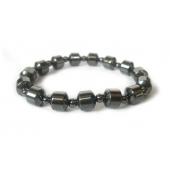 18cm Stone Beaded Hematite Stretch Bracelet